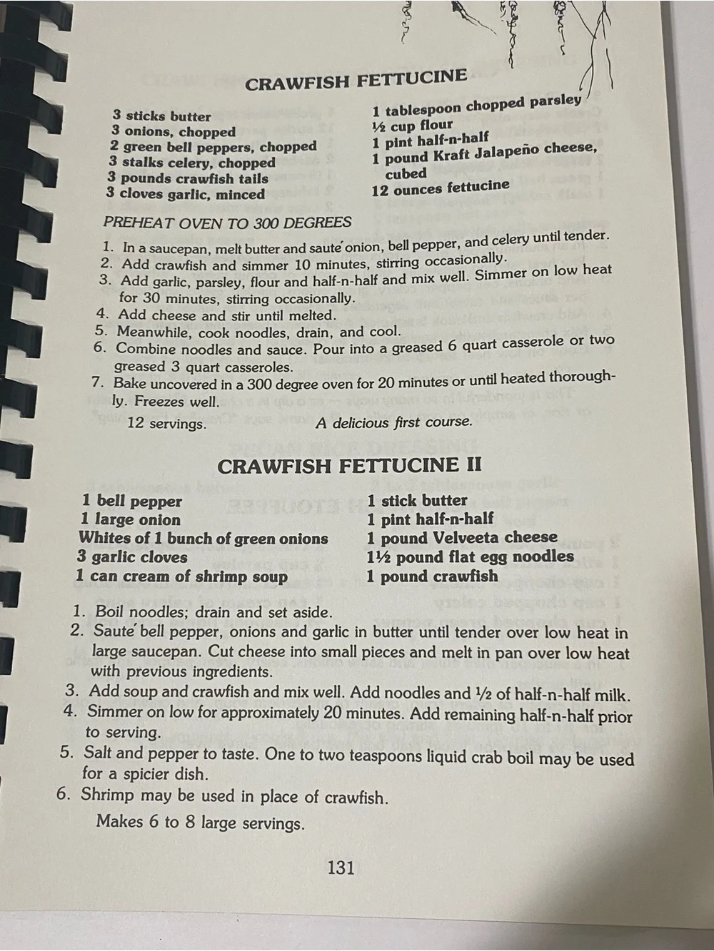 Froggy Bottom Louisiana Cuisine Cookbook 1995 Spiral Cajun Creole Signed Vintage